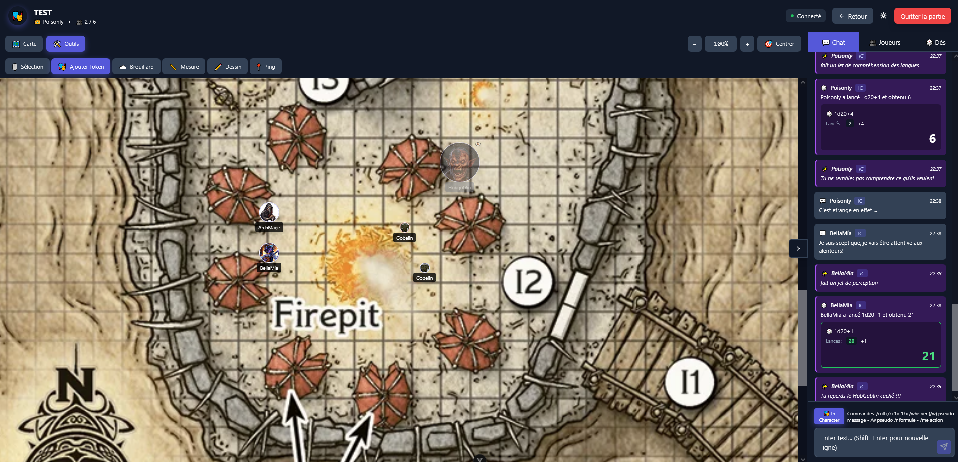 Capture d'écran de l'application OnlyRoll